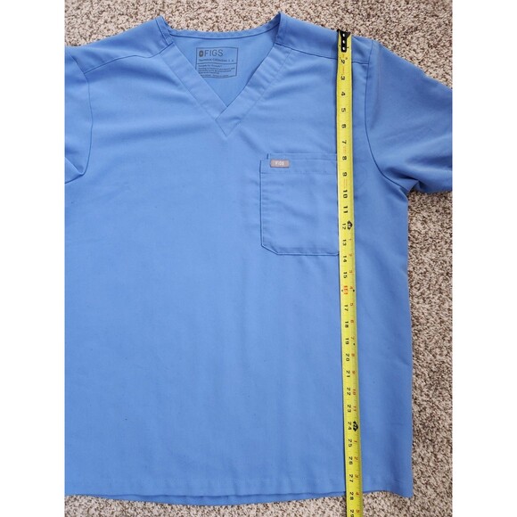 FIGS Technical Collection Men's Light Blue Scrub Top Size L - Picture 5 of 5
